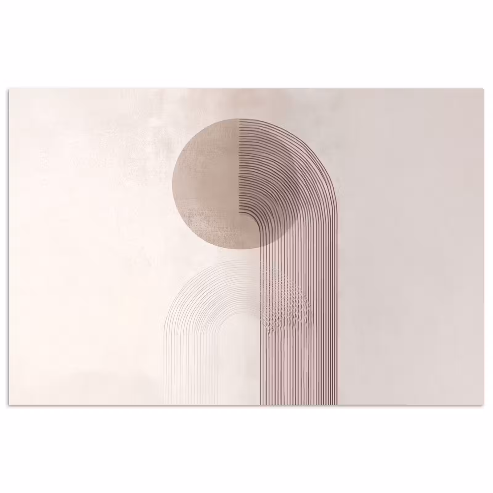 Poster - Minimalistisch - Cirkel - Lichtgrijs — 1