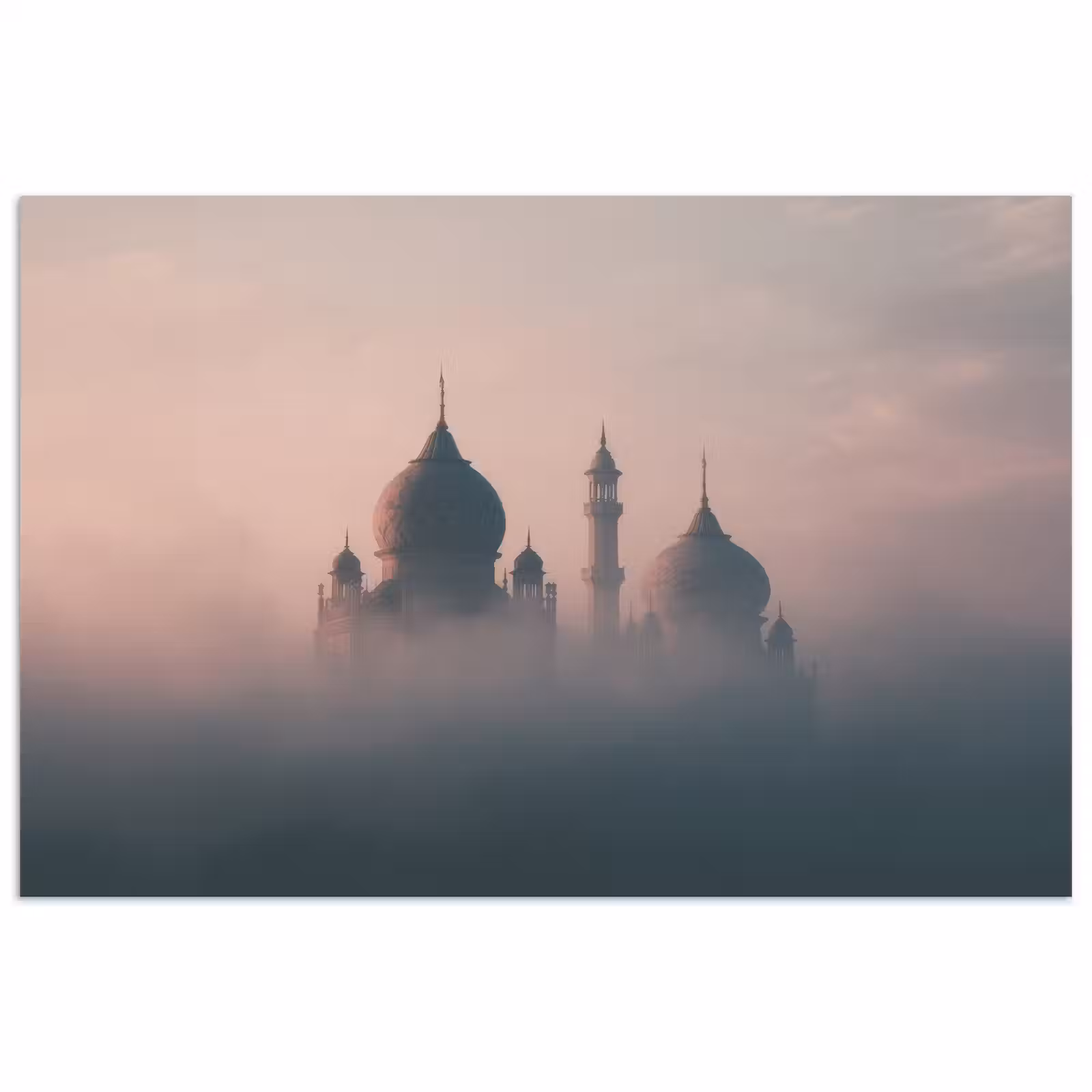 Poster - Moskee - Minaretten - mist - Islamitisch — 1