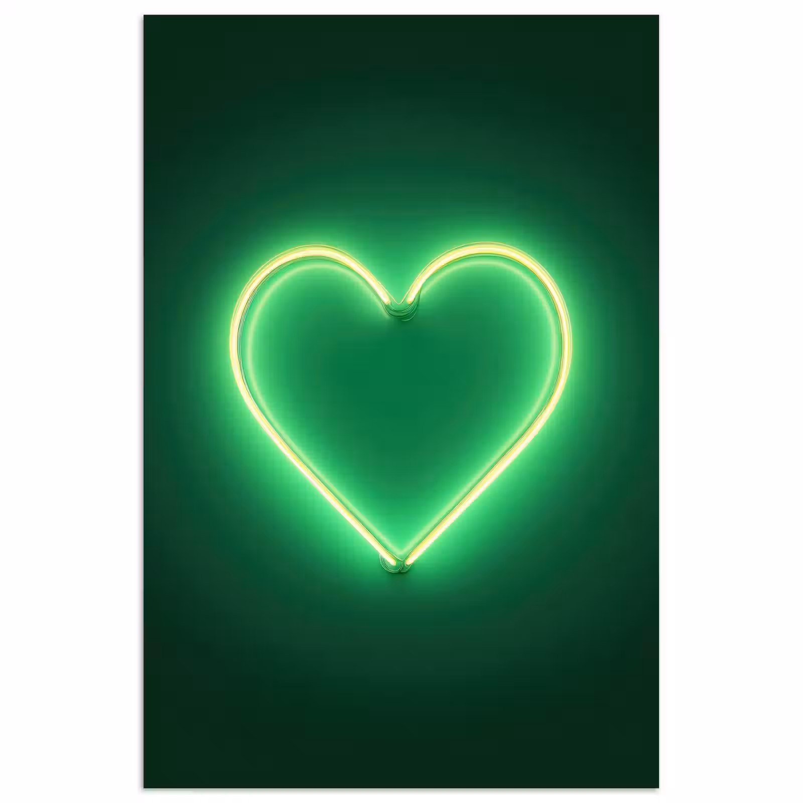 Poster - Neon - Groen - Licht — 1