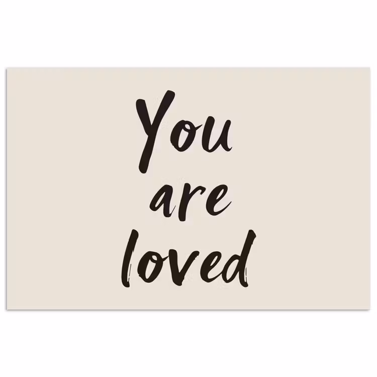 Poster - Minimalistisch - Beige - Love — 1