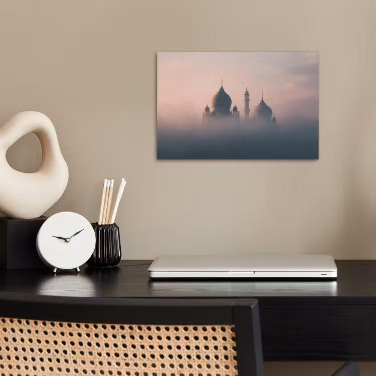 Poster - Moskee - Minaretten - mist - Islamitisch — 2
