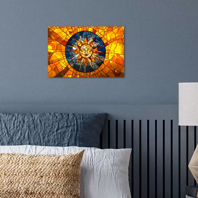 Poster - Mozaïek - Zon - Geel - Cirkel — 3