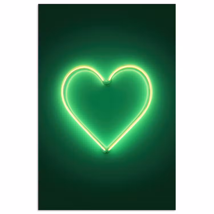Poster - Neon - Groen - Licht — 1
