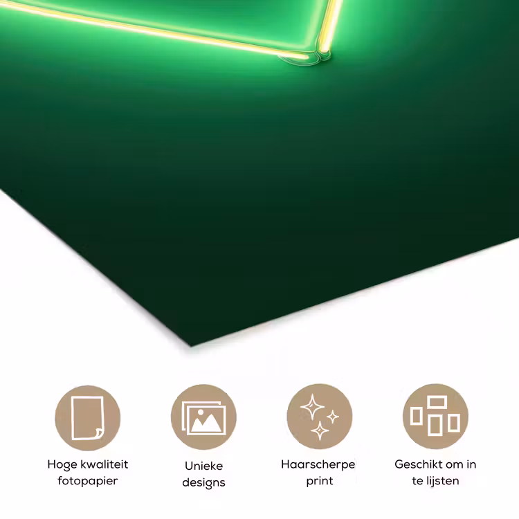 Poster - Neon - Groen - Licht — 5