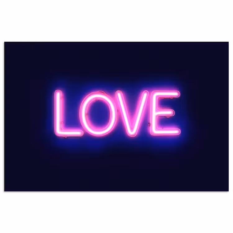 Poster - Neon - Love - Valentijn — 1