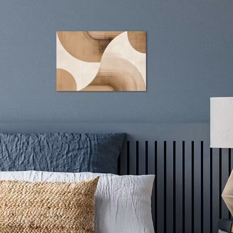 Poster - Retro - Geometrische lagen - Aardetinten — 3