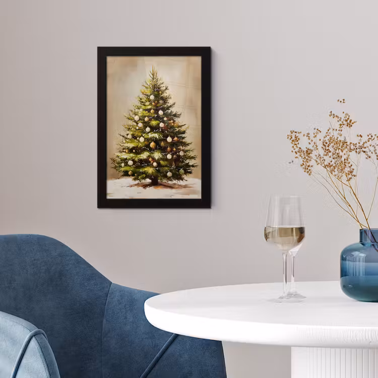 Poster met lijst - Kerst - Sfeer - Groen — 2