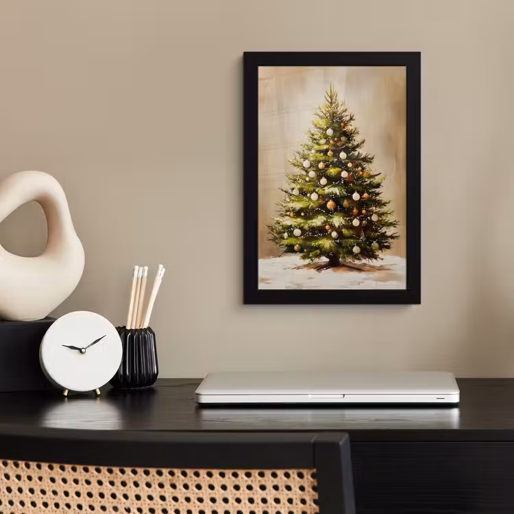 Poster met lijst - Kerst - Sfeer - Groen — 3