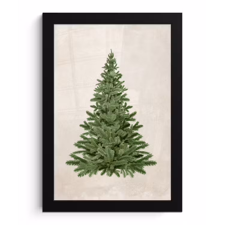 Poster met lijst - Kerstboom - Groen - Kerstmis - Feestdagen — 1