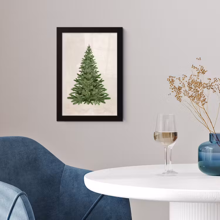 Poster met lijst - Kerstboom - Groen - Kerstmis - Feestdagen — 2