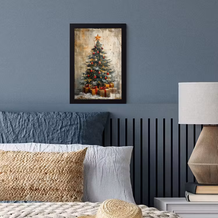 Poster met lijst - Kerstboom - Vintage - Kerst - Cadeau — 4
