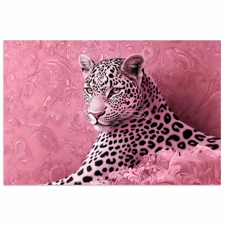 Poster - Panter - Luxe - Roze — 1