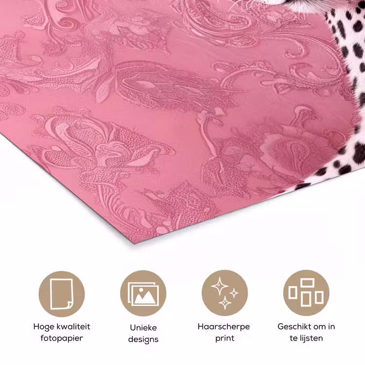 Poster - Panter - Luxe - Roze — 5