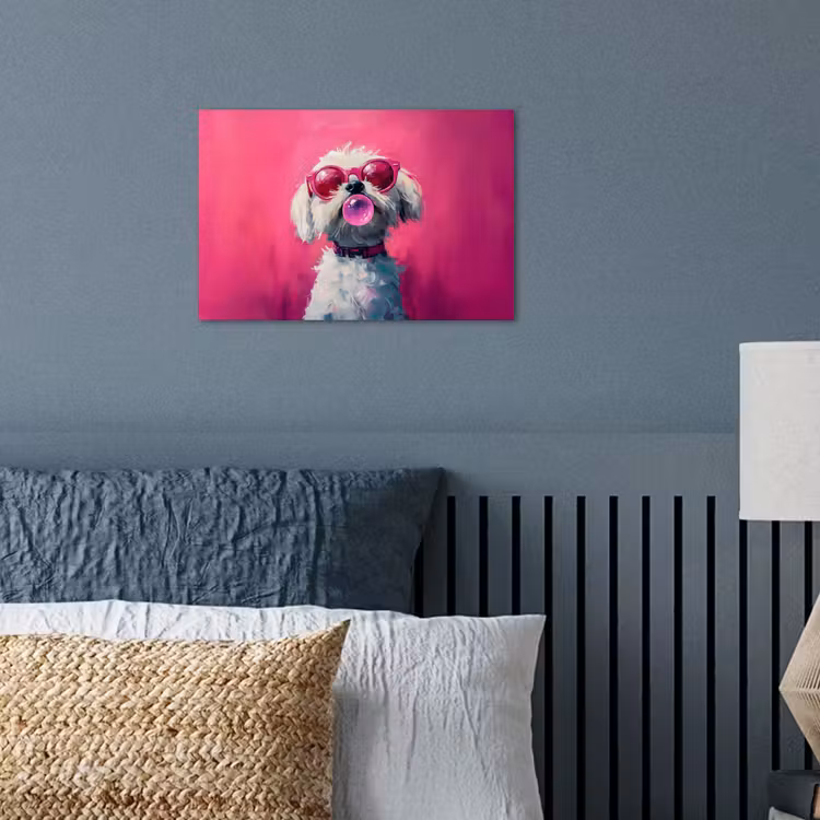 Poster - Pink - Hond - Bubbel — 3