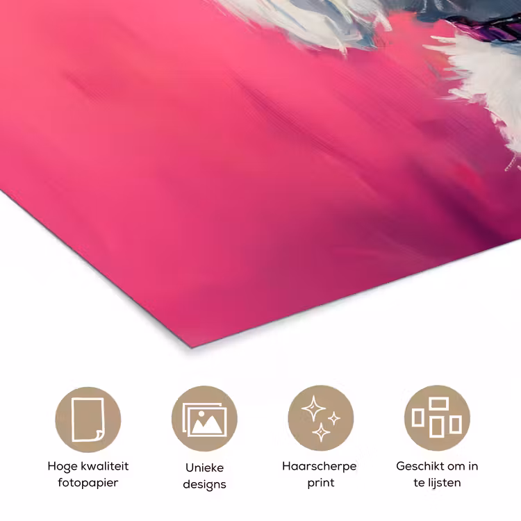 Poster - Pink - Hond - Bubbel — 5