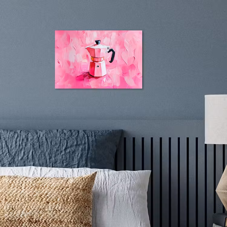 Poster - Roze - Verf - Coffee — 3