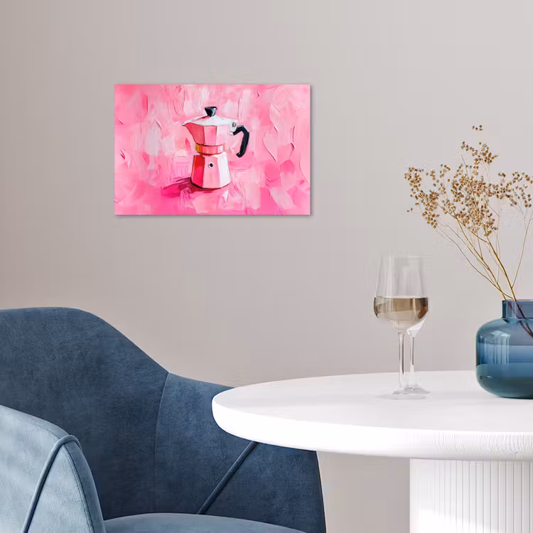 Poster - Roze - Verf - Coffee — 4