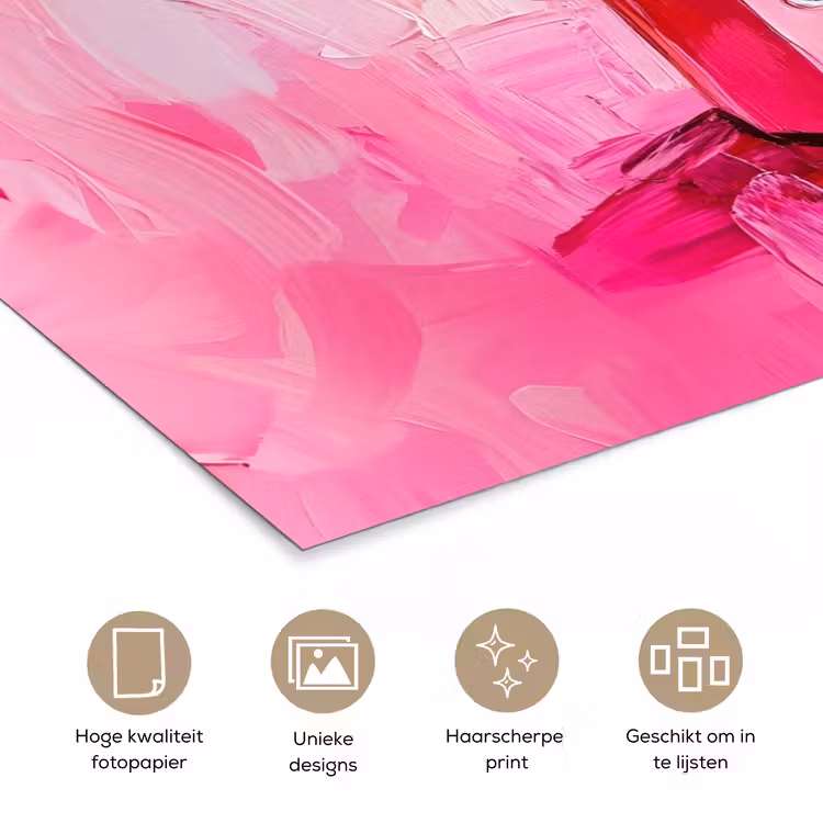 Poster - Roze - Verf - Coffee — 5