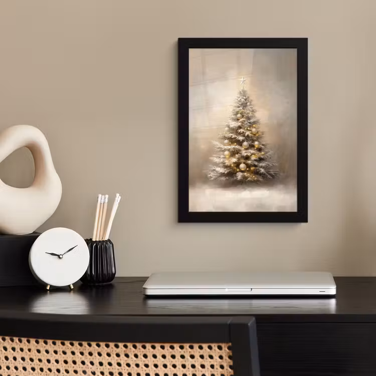 Poster met lijst - Kerst - kerstboom - Sneeuw - Art — 3