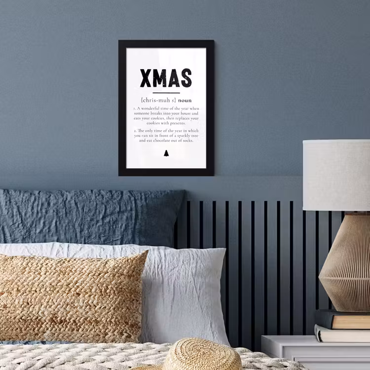 Poster met lijst - Kerst - Wit - Xmas - Quotes - Feestdagen — 4