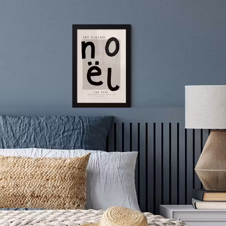 Poster met lijst - Quotes - Noël - Zwart - Beige - Kerst — 4