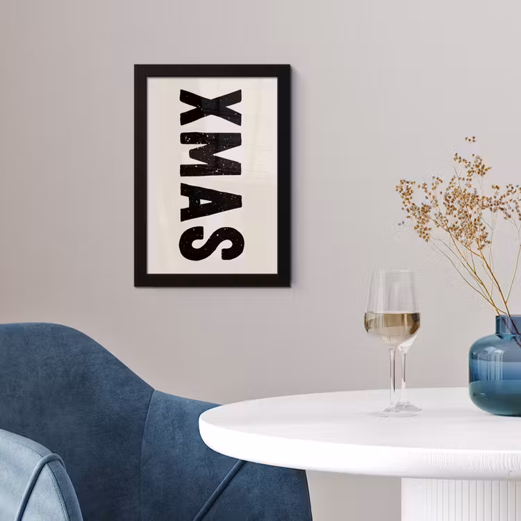 Poster met lijst - Kerst - Beige - Quotes - Xmas - Feestdagen — 2