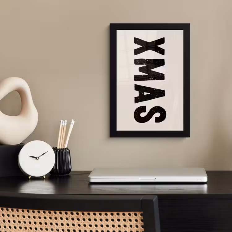 Poster met lijst - Kerst - Beige - Quotes - Xmas - Feestdagen — 3
