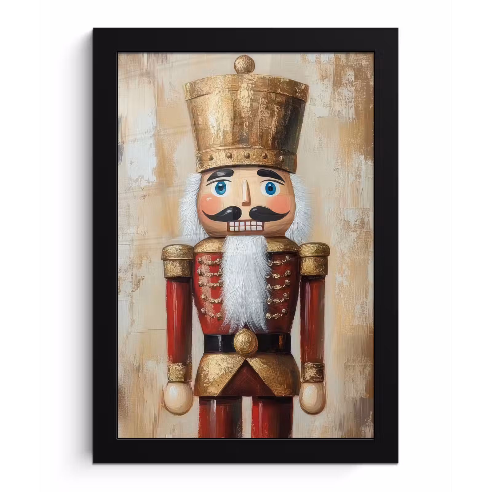Poster met lijst - Kerst - Poppetje - Abstract — 1