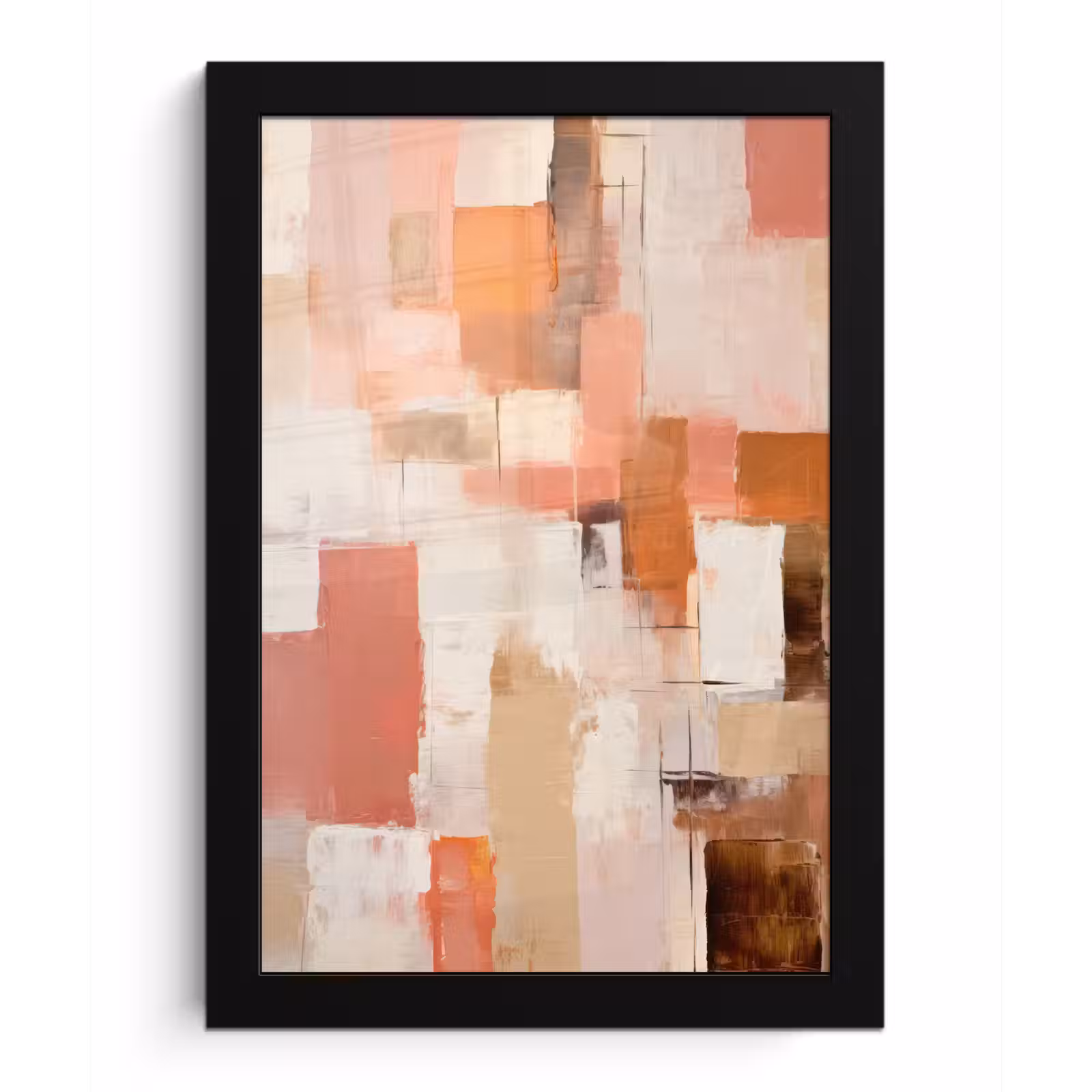 Poster met lijst - Kunst - Roze - Abstract — 1