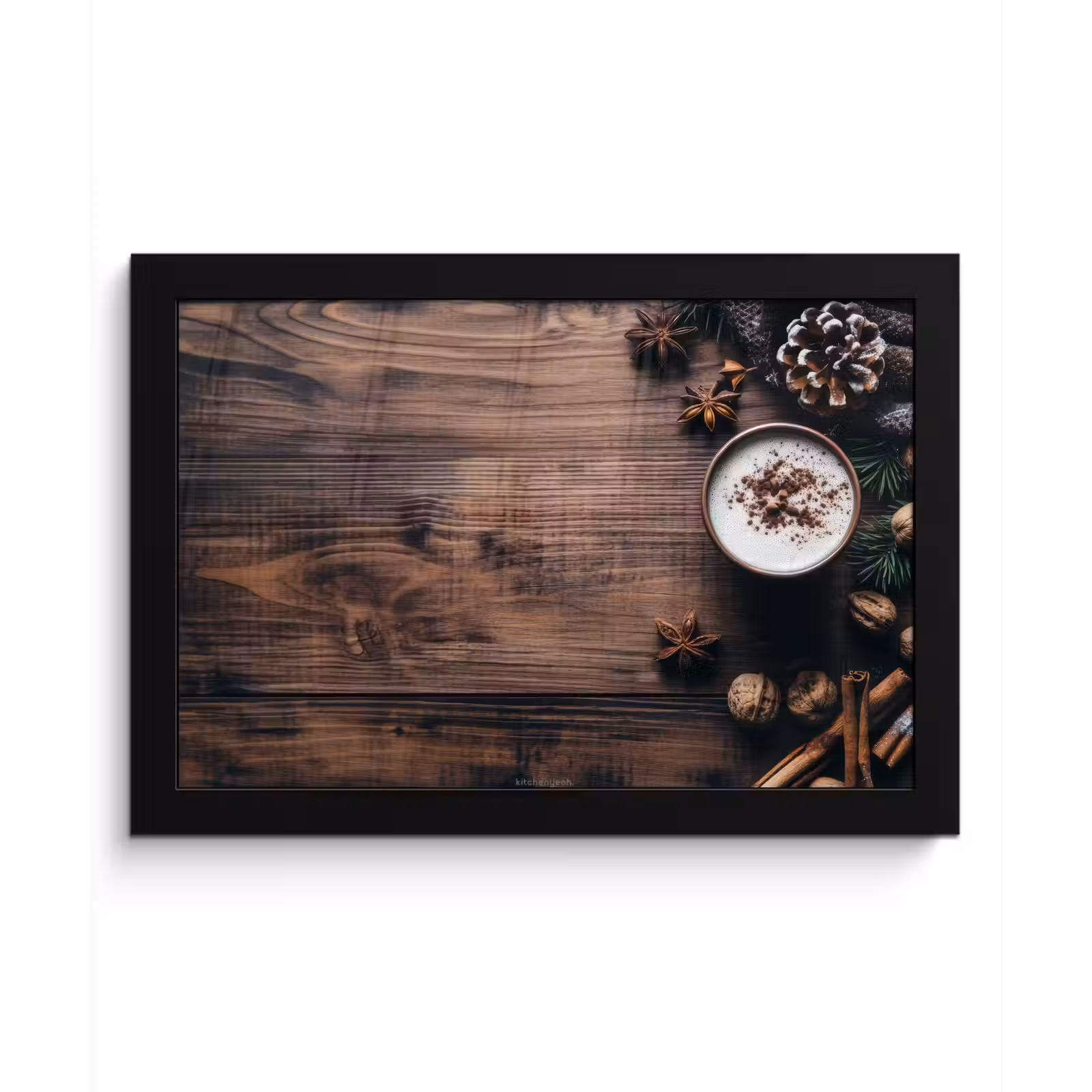 Poster met lijst - Winter - Houtlook - Stilleven — 1