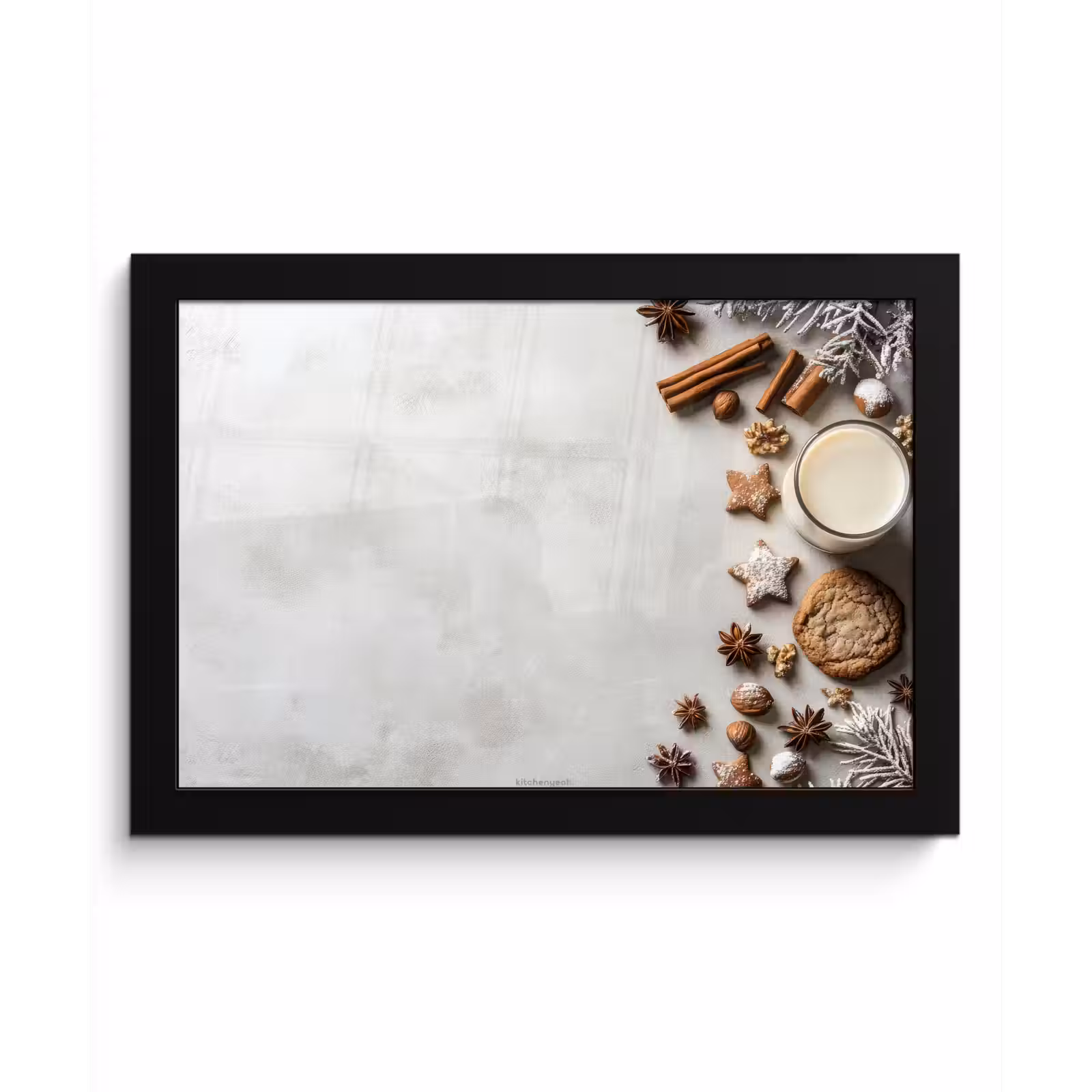 Poster met lijst - Winter - Kerst - Specerijen - Wit — 1
