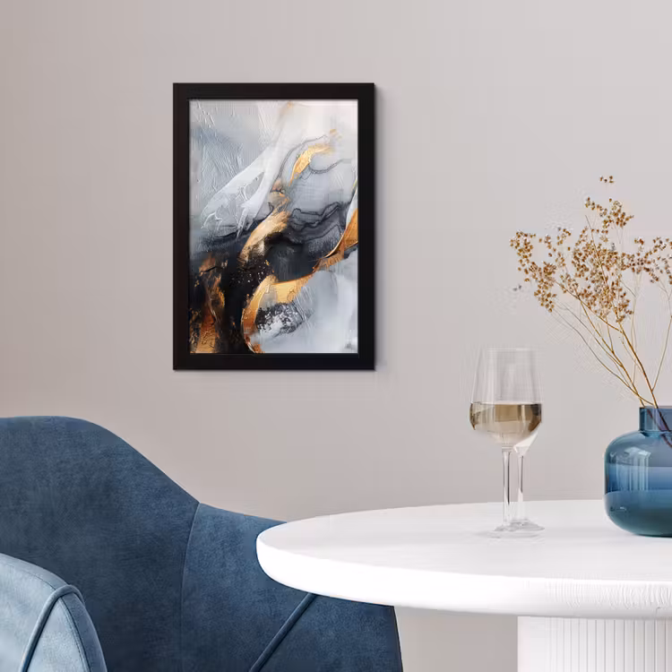 Poster met lijst - Kunst - Goud - Luxe - Abstract - Modern — 2