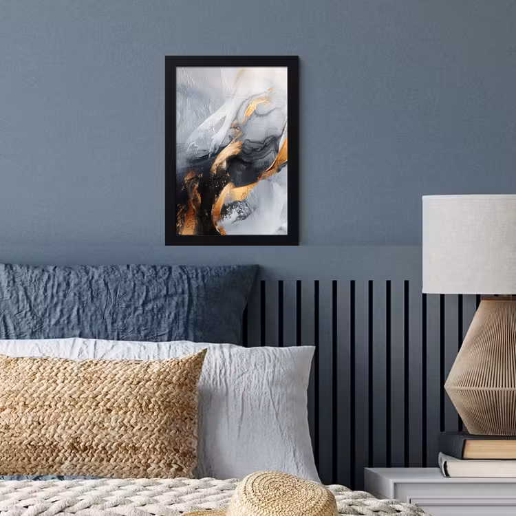 Poster met lijst - Kunst - Goud - Luxe - Abstract - Modern — 4