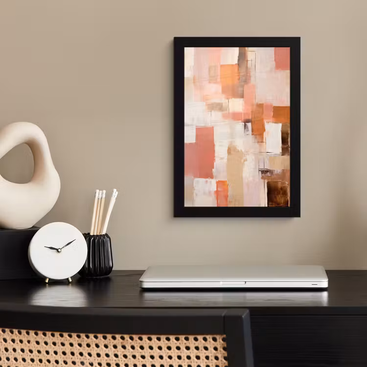Poster met lijst - Kunst - Roze - Abstract — 3