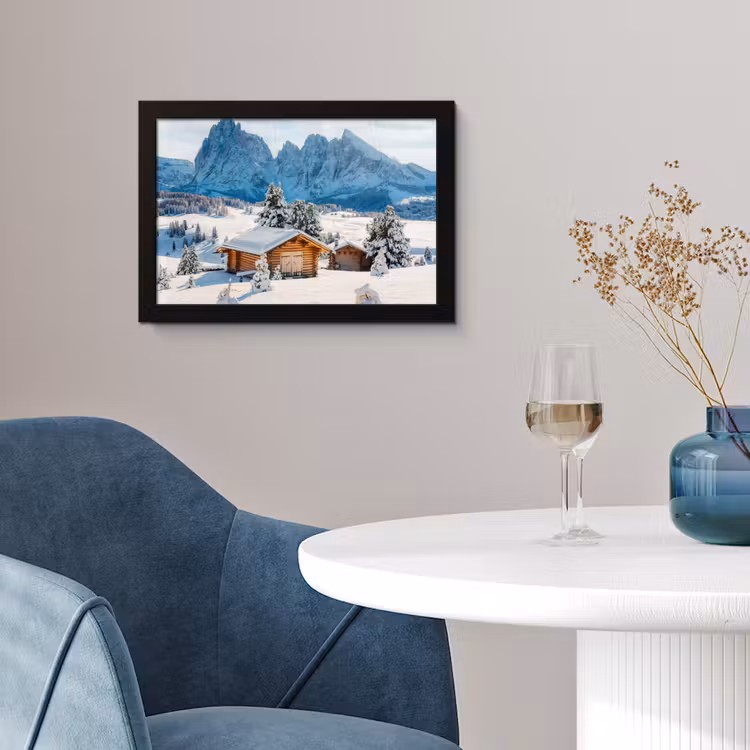 Poster met lijst - Landschap - Winter - Sneeuw — 2