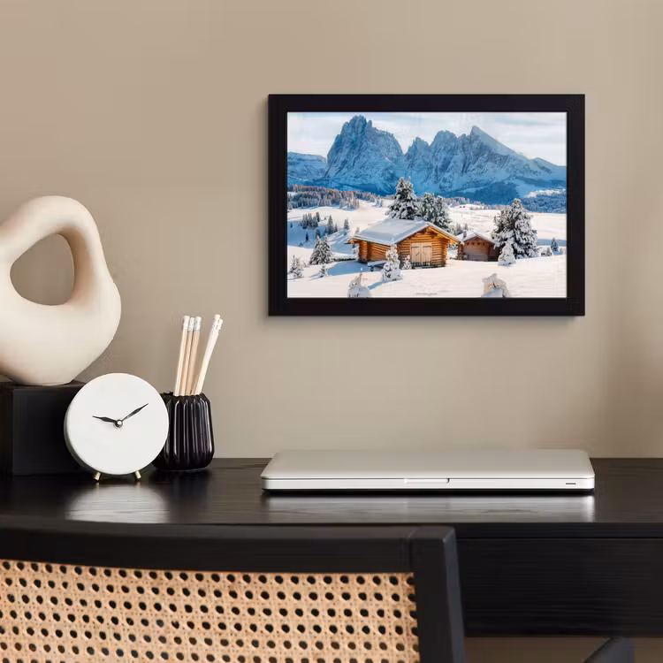 Poster met lijst - Landschap - Winter - Sneeuw — 3