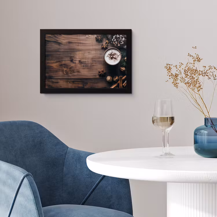 Poster met lijst - Winter - Houtlook - Stilleven — 2