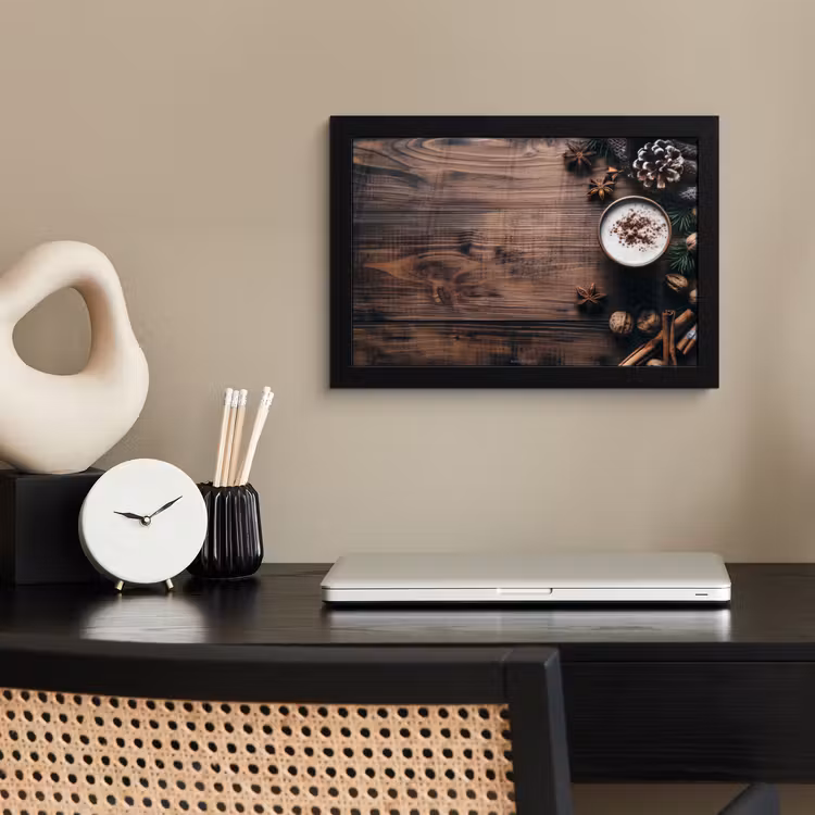 Poster met lijst - Winter - Houtlook - Stilleven — 3