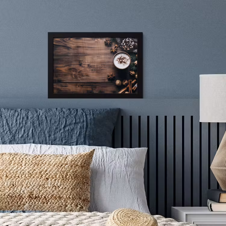Poster met lijst - Winter - Houtlook - Stilleven — 4
