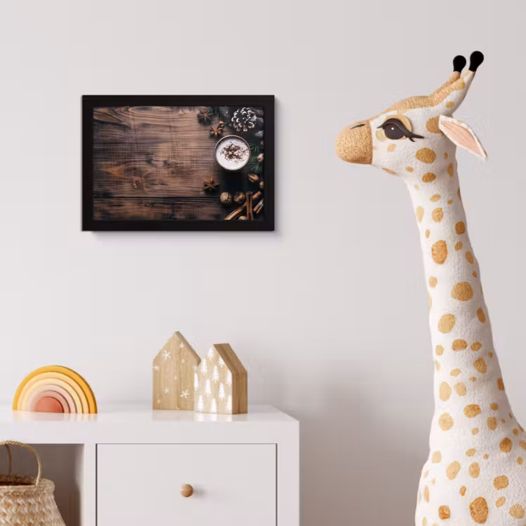 Poster met lijst - Winter - Houtlook - Stilleven — 5