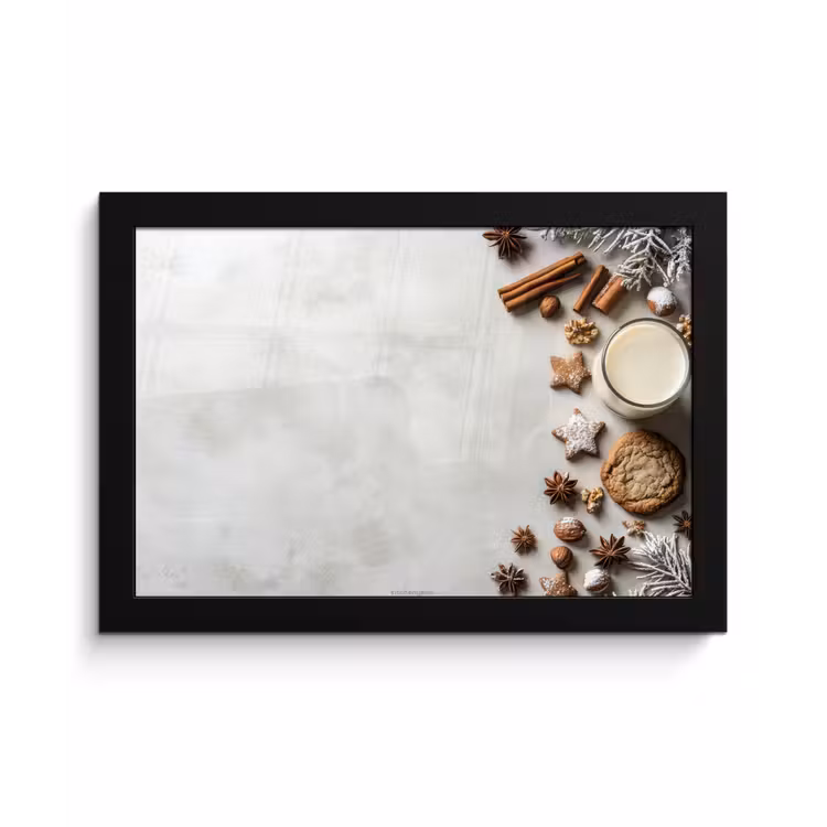 Poster met lijst - Winter - Kerst - Specerijen - Wit — 1