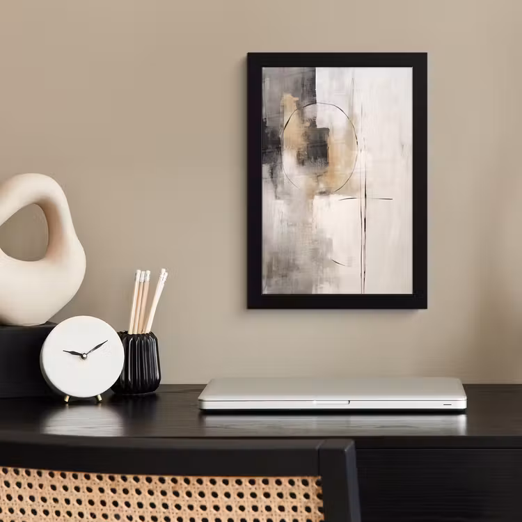 Poster met lijst - Kunst - Abstract - Grijs - Industrieel — 3