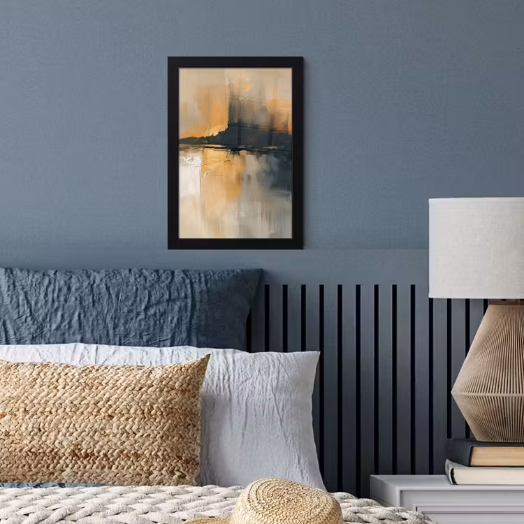 Poster met lijst - Moderne kunst - Abstract - Zwart — 4