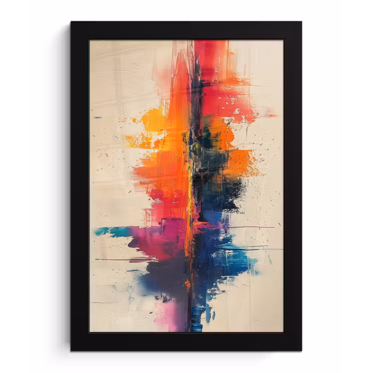Poster met lijst - Watercolor - Kunst - Modern — 1