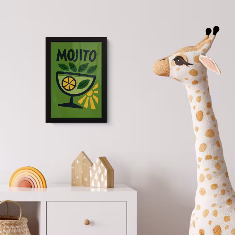 Poster met lijst - Mojito - Cocktail - Citroen - Groen — 5