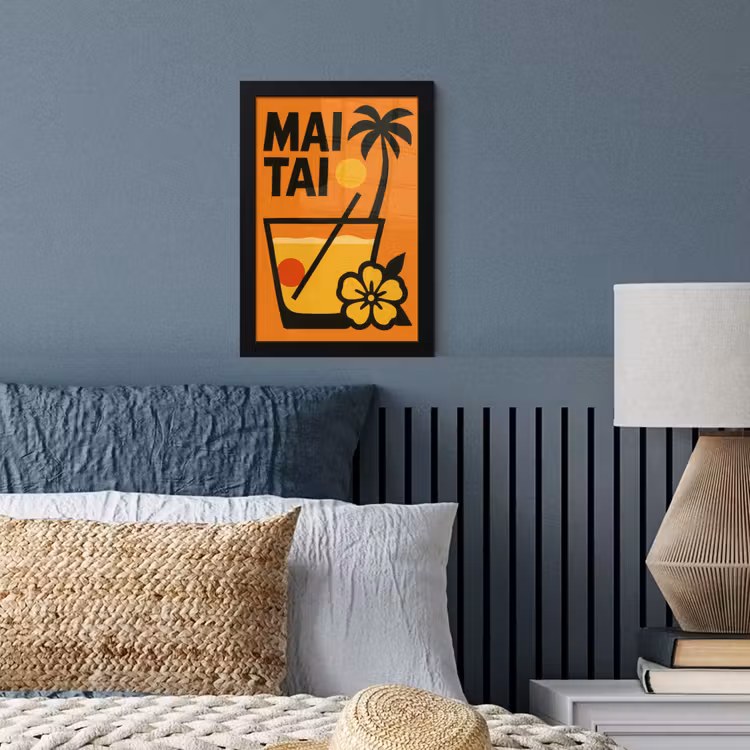 Poster met lijst - Palmboom - Bloem - Art - Drink — 4