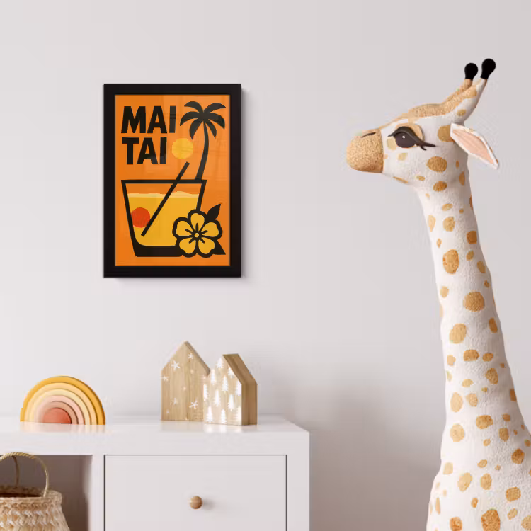 Poster met lijst - Palmboom - Bloem - Art - Drink — 5