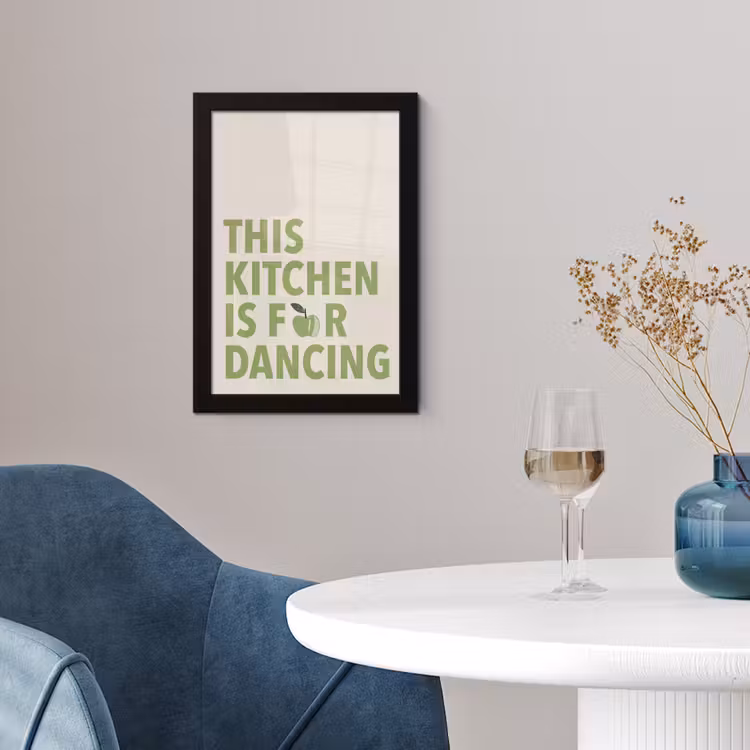 Poster met lijst - Quote - Appel - Illustratie — 2