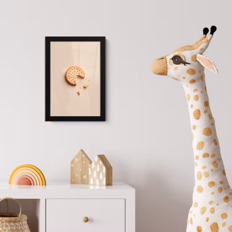 Poster met lijst - Koekje - Kruimels - beige — 5