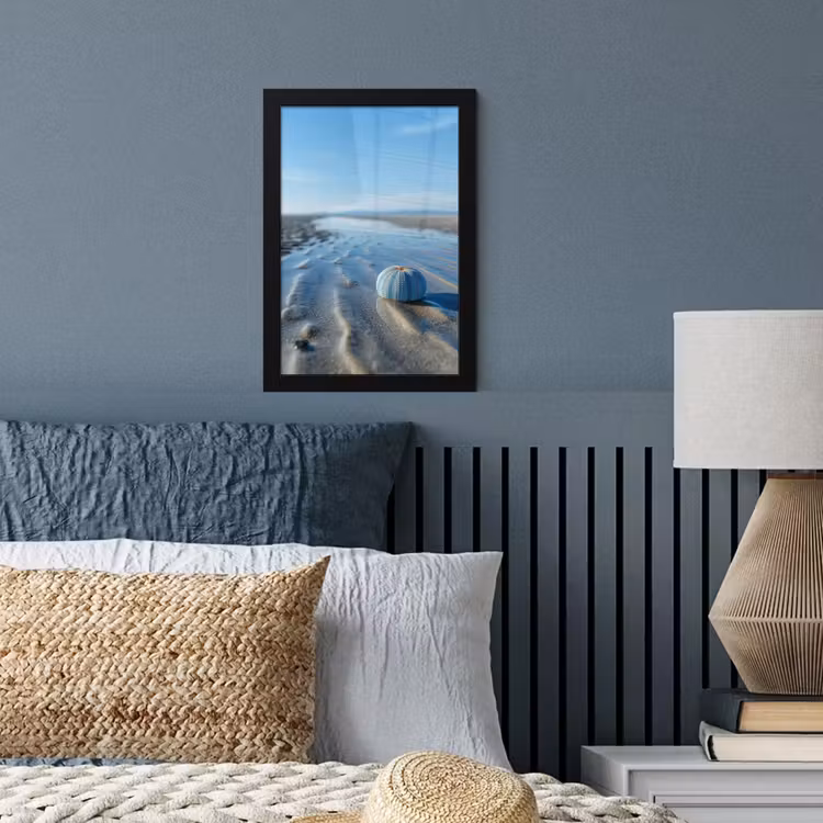 Poster met lijst - Strand - Schild - Water - Blauw — 4